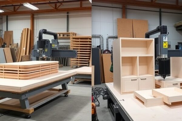 Panel saw vs nesting CNC furniture production workflows