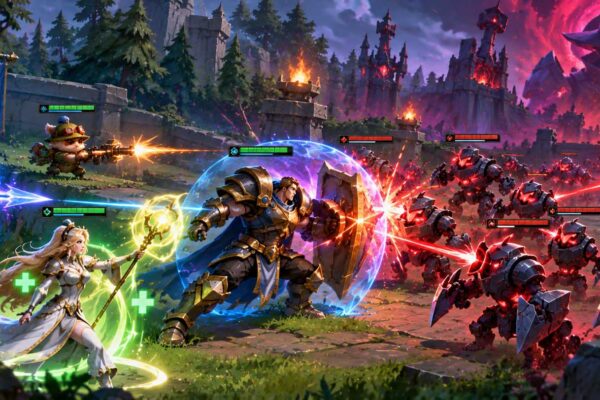Sustain in Doom Bots with frontline durability and team protection